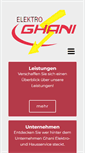 Mobile Screenshot of ghani-elektro-hs.de